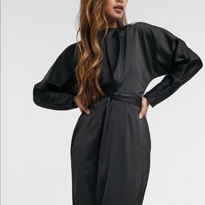 Asos bat wing black maxi dress